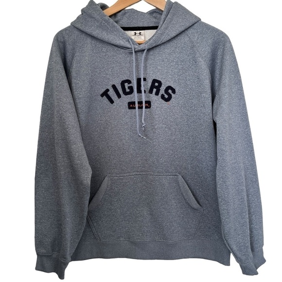 Under Armour Auburn Tigers Grey Unisex Hoodie Size Large - Picture 1 of 10